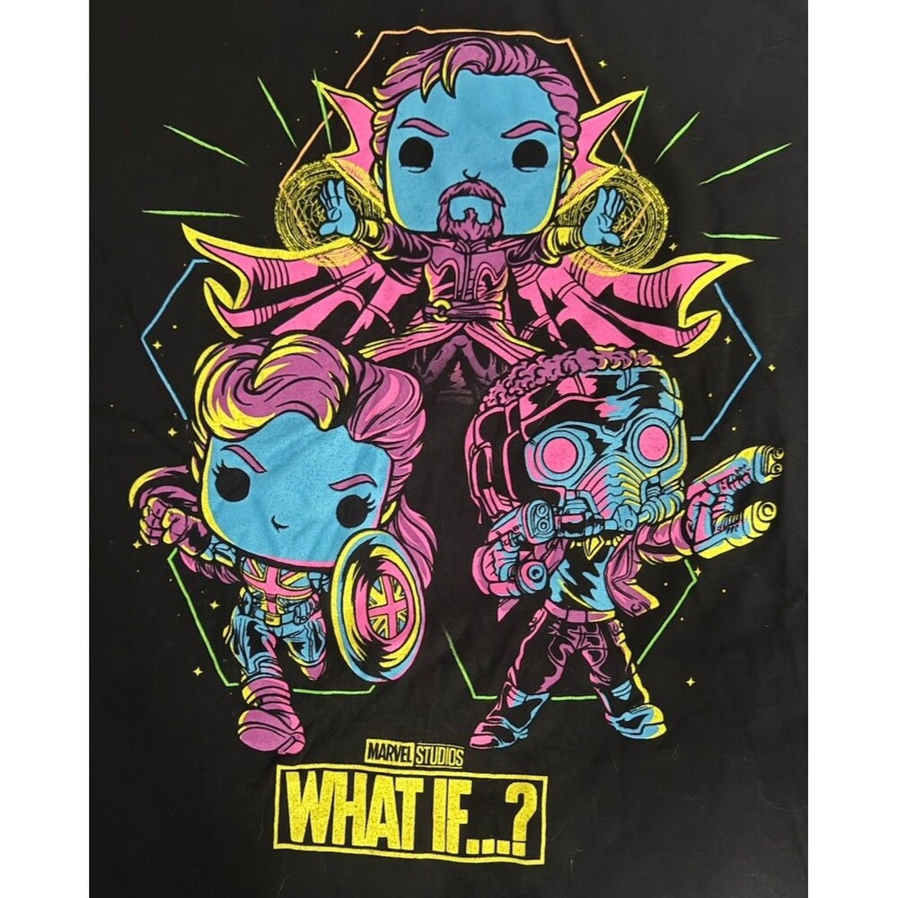 Marvel What If Funko Pop! Blacklight XL T-Shirt Captain Carter Doctor Strange